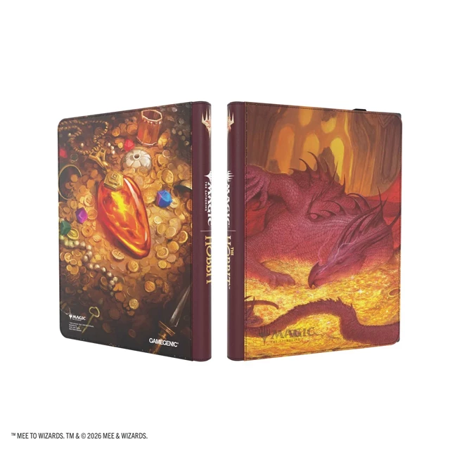Smaug's Mox Amber Magic The Gathering The Hobbit Gamegenic 18 Pocket Zip Up Card Binder - 2
