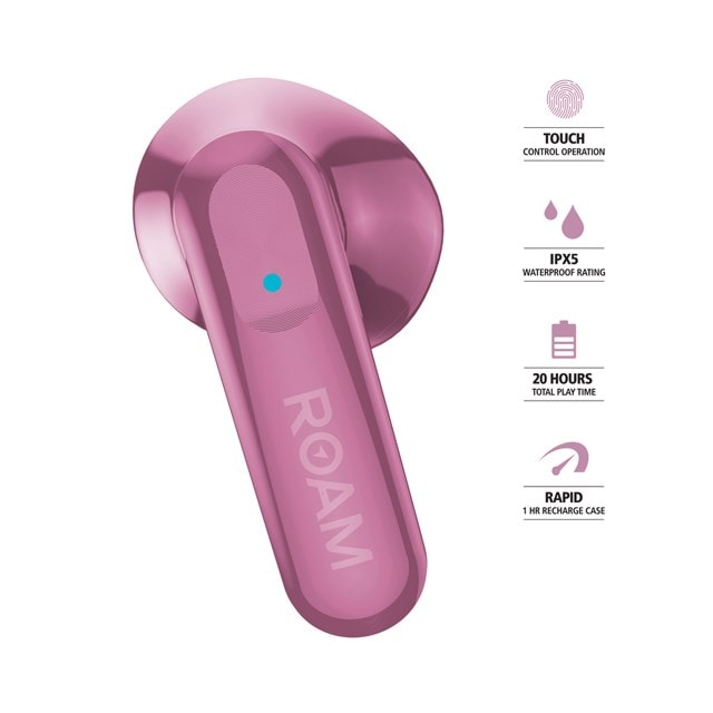 Roam Vega Crocus Pink True Wireless Bluetooth Earphones - 7