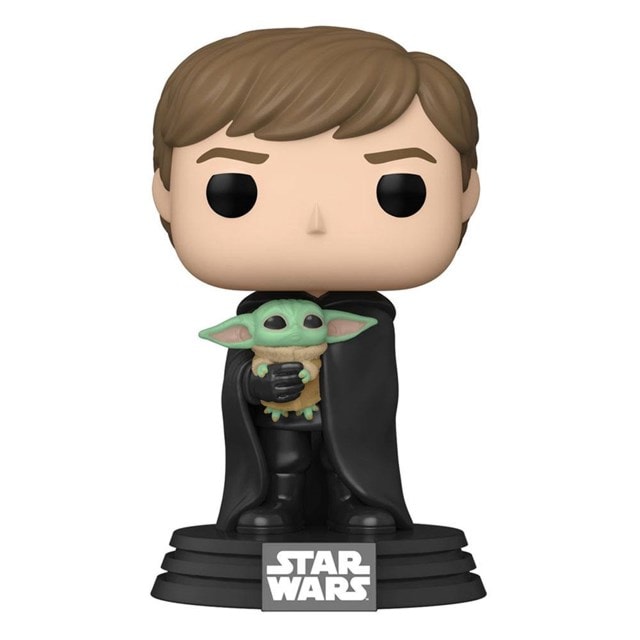 Luke With Grogu (482): Mandalorian: Star Wars Pop Vinyl - 1