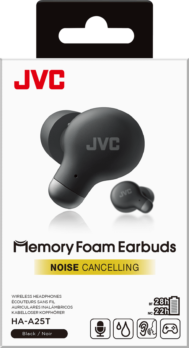 JVC HA-A25T Black Active Noise Cancelling True Wireless Bluetooth Earphones - 6