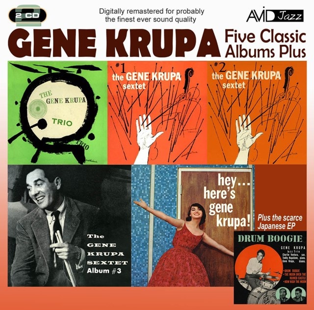 Five Classic Albums Plus: Gene Krupa Sextet 1, 2 & 3/Hey, Here's Gene Krupa/Gene Krupa Trio - 1