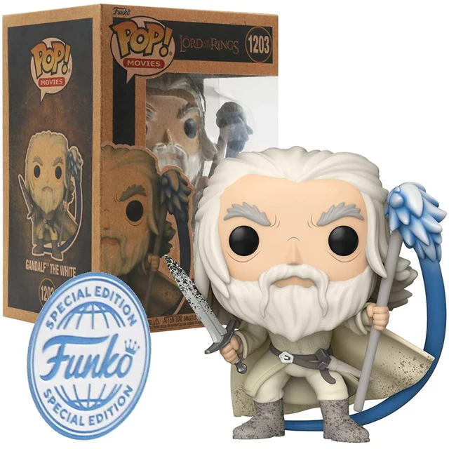 Gandalf With Sword & Staff Glow in the Dark Lord Of The Rings 1203  hmv Exclusive Pop Vinyl - 3