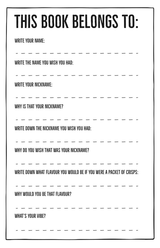 Your Name Here: Fill This Book With Your Brain Paperback By Sophy Henn - 3
