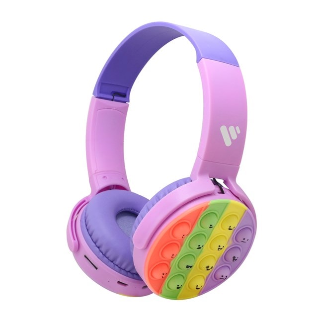 Vybe Stress Buster Purple Kids Headphones - 1