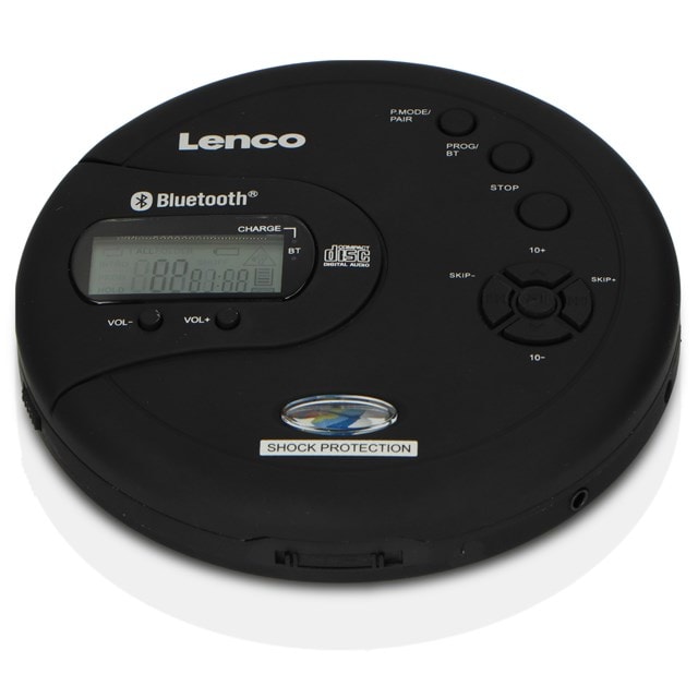 Lenco CD-300BK Black Bluetooth Portable CD Player - 4