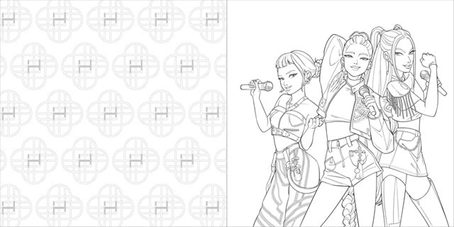 KPop Demon Hunters: The Official Deluxe Colouring Book - 3