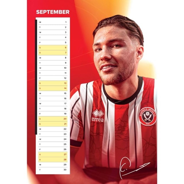 Sheffield United FC 2025 Calendar A3 - 4