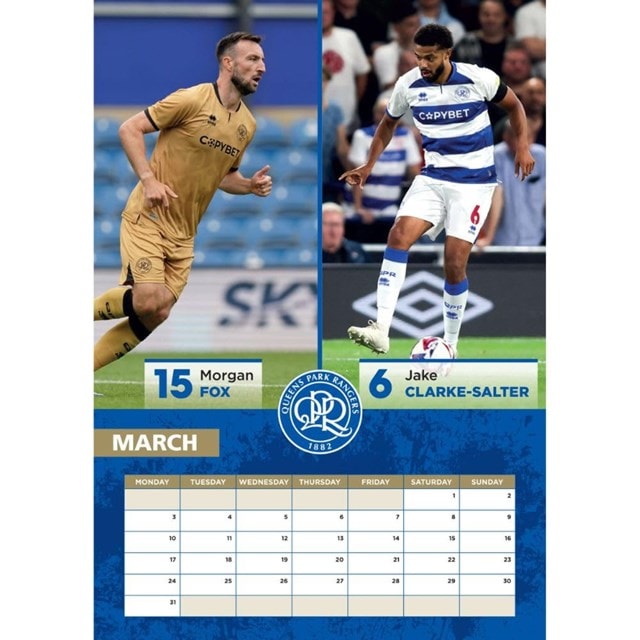 Queens Park Rangers FC 2025 Calendar A3 - 2