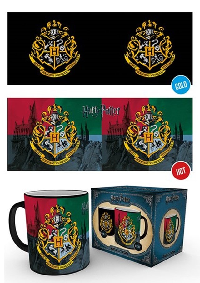 Harry Potter Hogwarts Crest Heat Change Mug
