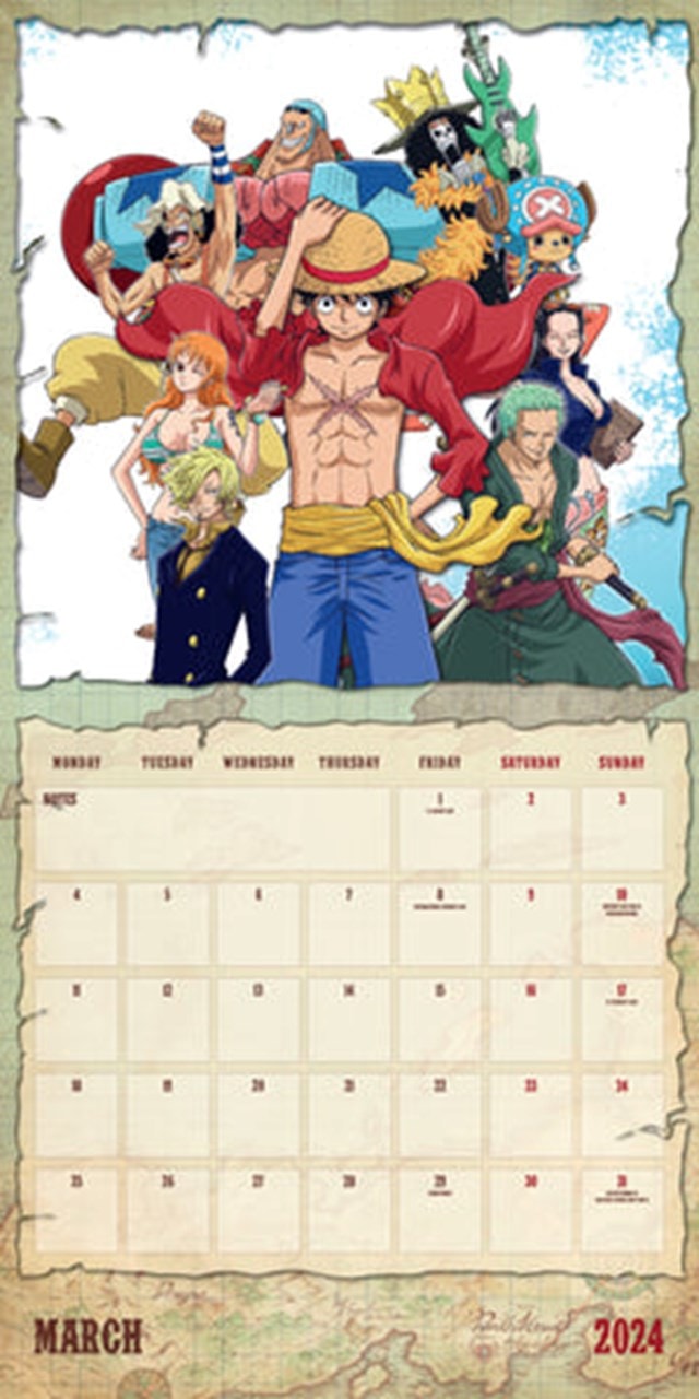 One Piece Calendario 2024 Rey Kristyn