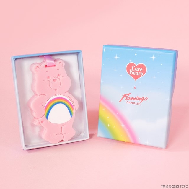 Fuzzy Wuzzy Cheer Bear Scent Shape Care Bears x Flamingo Candle - 1