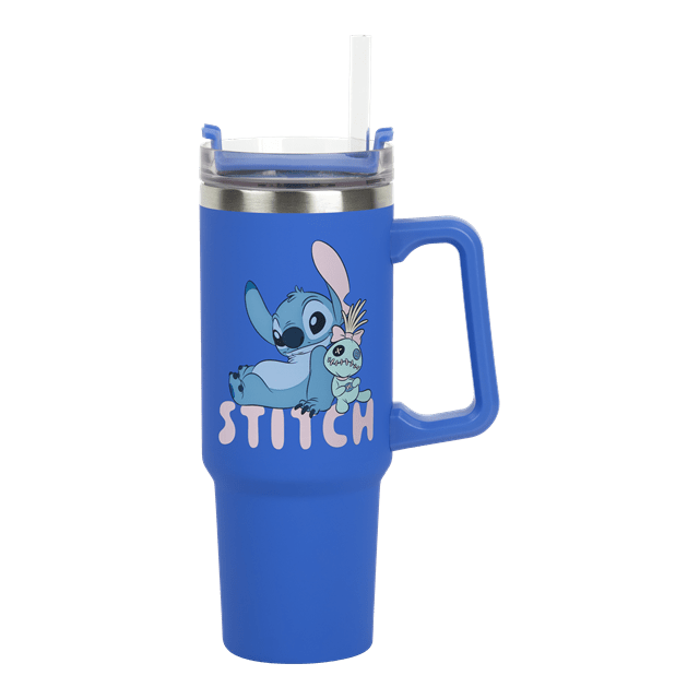 Stitch Blue 900ml Lilo & Stitch Travel Cup With Straw - 1