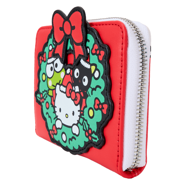 Sanrio Christmas Wreath Loungefly Zip Around Wallet - 2