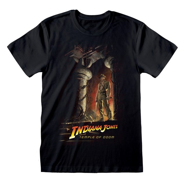 Temple Of Doom Poster Indiana Jones Tee (Small) - 1