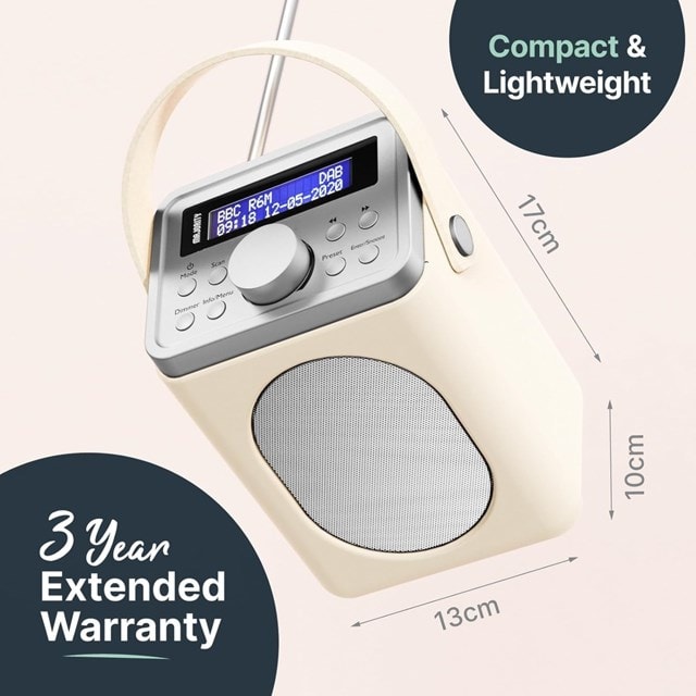 Majority Little Shelford Cream/Grey DAB+/FM Portable Radio - 6