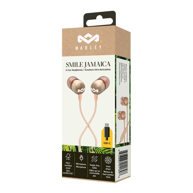 House Of Marley Smile Jamaica Copper USB-C Earphones W/Mic - 8