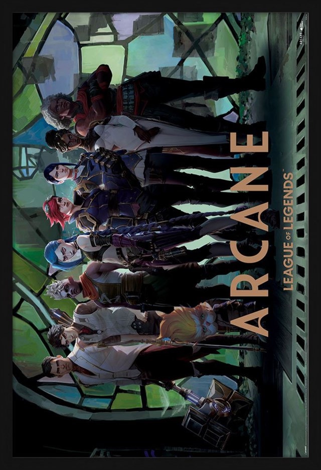 Characters In Zaun Arcade Arcane Framed Maxi Poster - 2