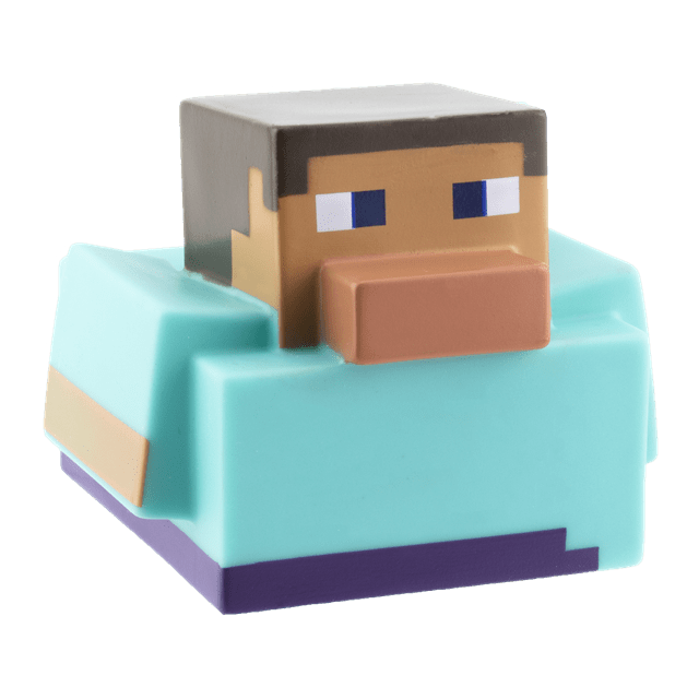 Steve Bath Duck Minecraft Figurine - 1