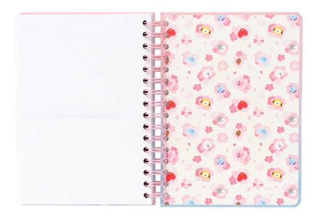 Bt21 Cherry Blossom Lined Cover A5 Notepad Stationery - 4