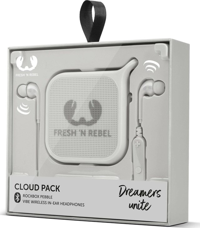 Fresh N Rebel Gift Pack Cloud: Vibe Earphones & Pebble Bluetooth Speaker - 1