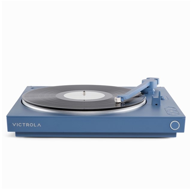 Victrola Automatic Blue Bluetooth Turntable - 4