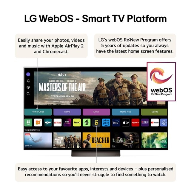 LG C4 55 inch OLED evo AI 4K Smart TV - 3