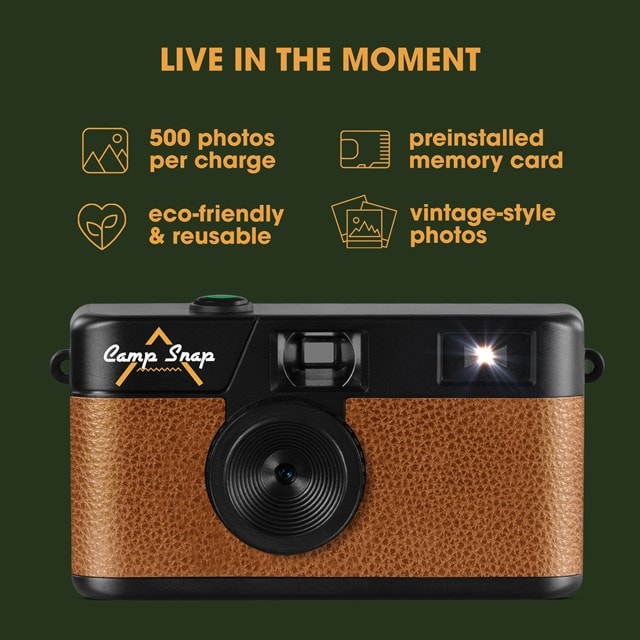 Camp Snap Brown Screen-Free Digital Camera - 9
