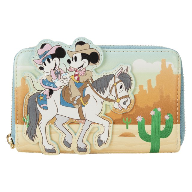 Western Mickey And Minnie Ziparound Wallet Loungefly - 1