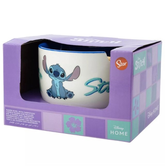 Stitch Lilo & Stitch Ramen Bowl With Chopsticks In Gift Box - 3