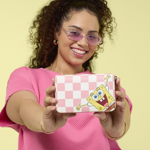 SpongeBob SquarePants And Patrick Star Checkered Loungefly Zip Around Wallet - 5