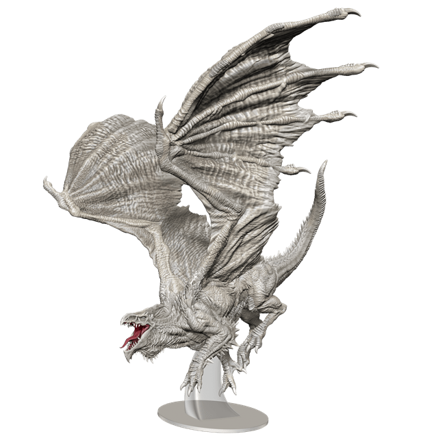Adult White Dragon Dungeons & Dragons Icons Of The Realms Premium Figurine - 1