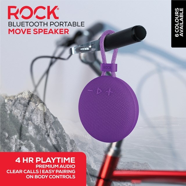 Rock Move Purple Bluetooth Speaker - 5