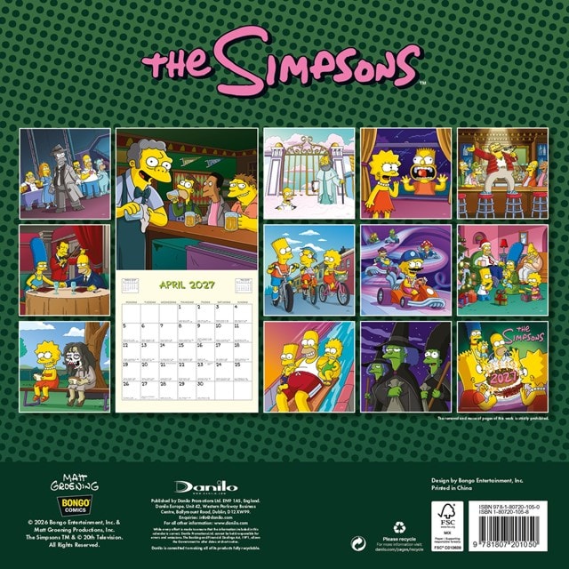 The Simpsons 2027 Square Calendar - 2