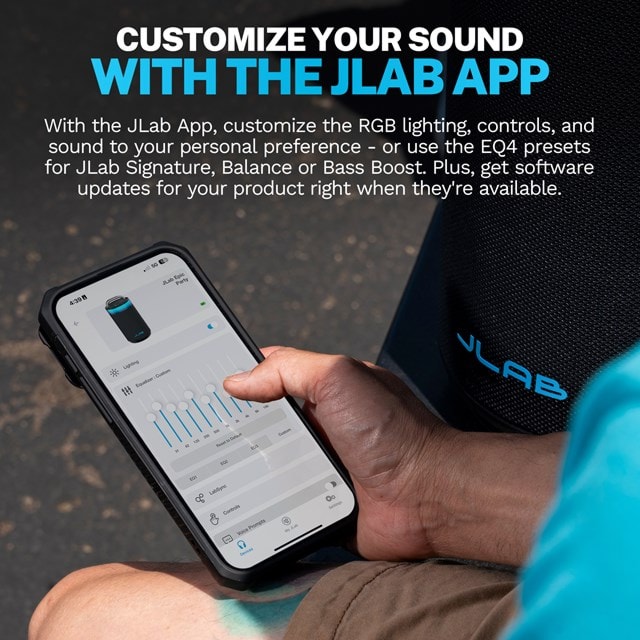 JLab Epic Party Black Bluetooth Speaker - 7