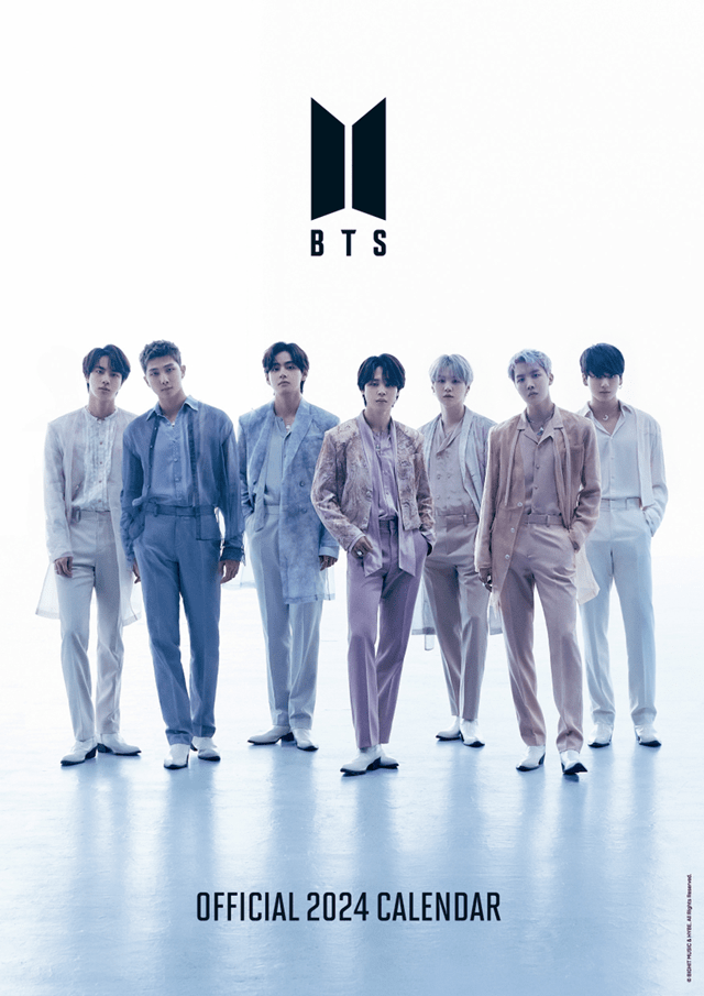 BTS 2024 A3 Calendar Calendar Free shipping over £20 HMV Store