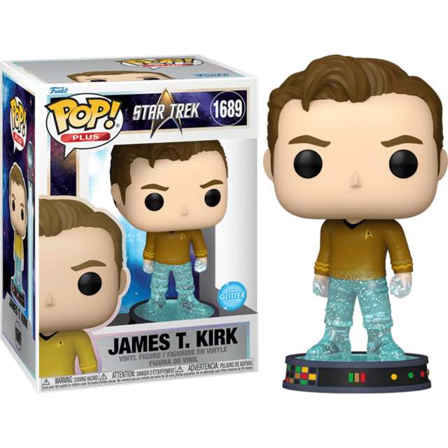 James T. Kirk 1689 Star Trek Transporter Funko Pop Vinyl Plus - 3