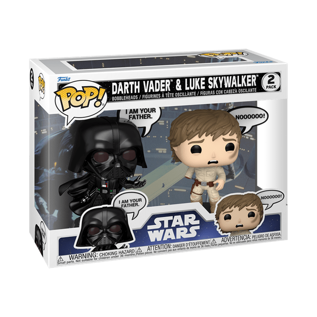 Darth Vader & Luke Skywalker I Am Your Father Star Wars Sayings Funko Pop Vinyl 2 Pack - 2