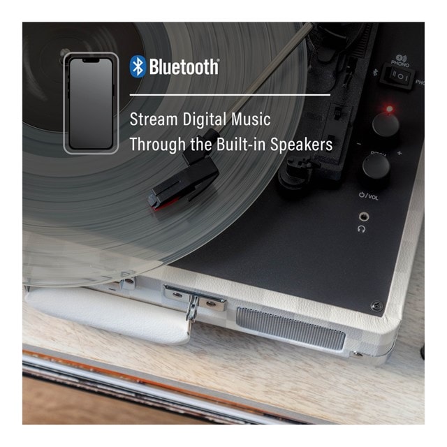 Crosley Cruiser Plus Almond Checkerboard Bluetooth Turntable - 11