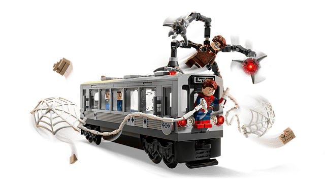 Spider-Man vs Doc Ock Subway Train Scene Marvel LEGO - 3