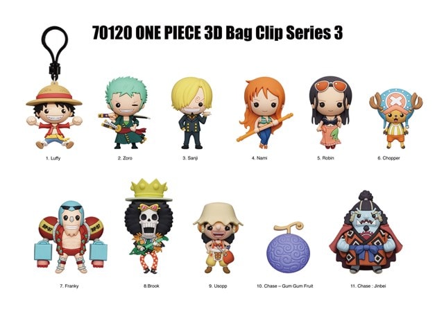 One Piece Series 3 Bag Clips - 2