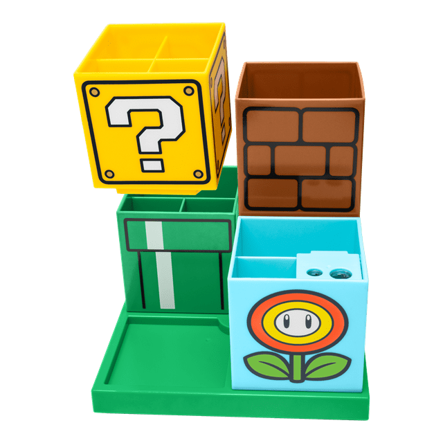 Super Mario Desktop Organiser Nintendo Stationery Holder - 1