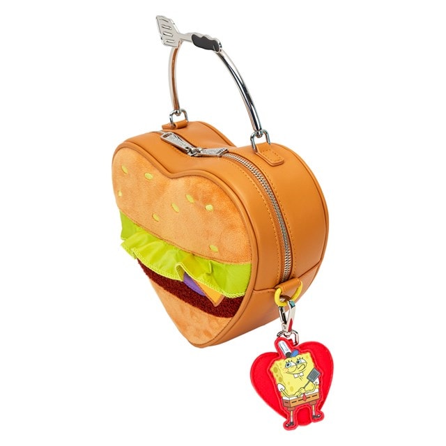 Krabby Patty SpongeBob SquarePants Plush Loungefly Crossbody Bag - 2