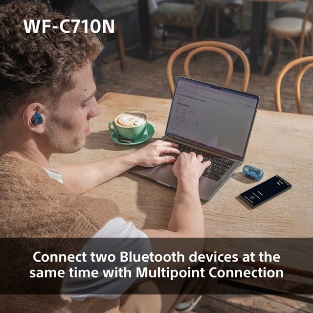 Sony WF-C710N Blue Noise Cancelling True Wireless Bluetooth Earphones - 5