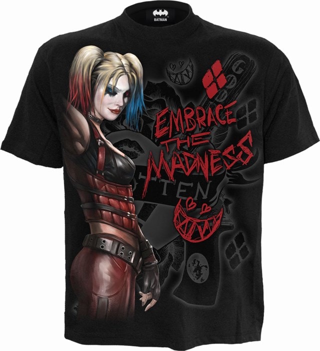 Harley Quinn Embrace Madness Spiral Tee (Small) - 1