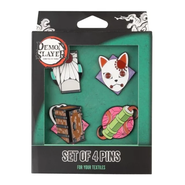 Demon Slayer Set Of 4 Pins - 2