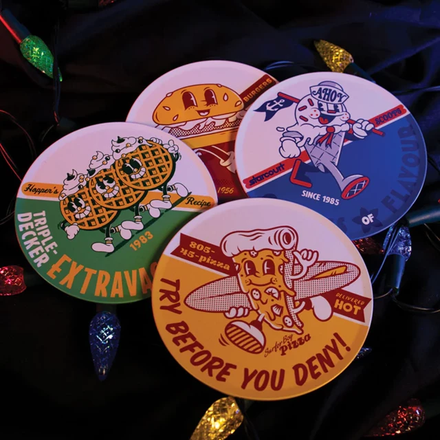 Stranger Things Set Of 4 Coasters - 3