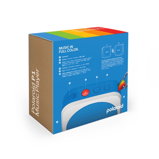 Polaroid Player 1 Blue Bluetooth Speaker - 7