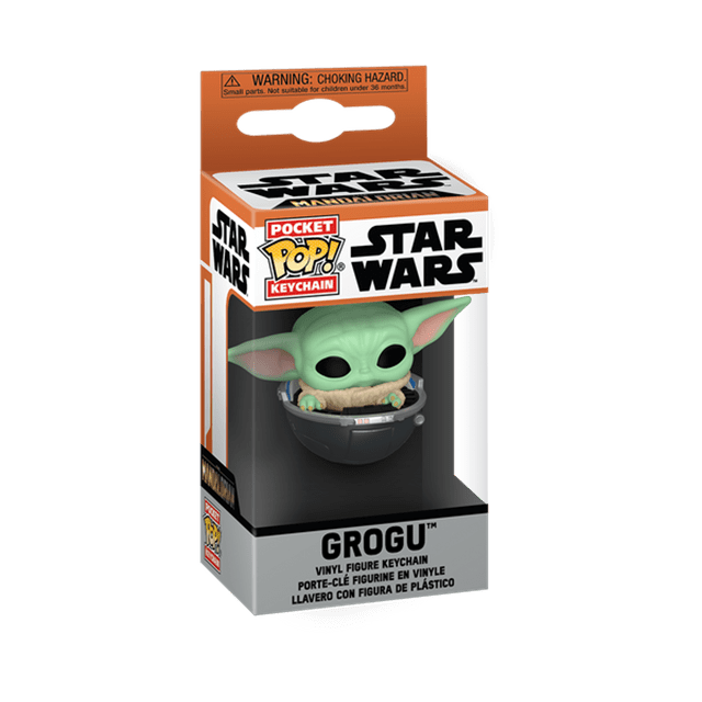Grogu In Hovering Pram Mandalorian Star Wars Pop Vinyl Keychain - 2