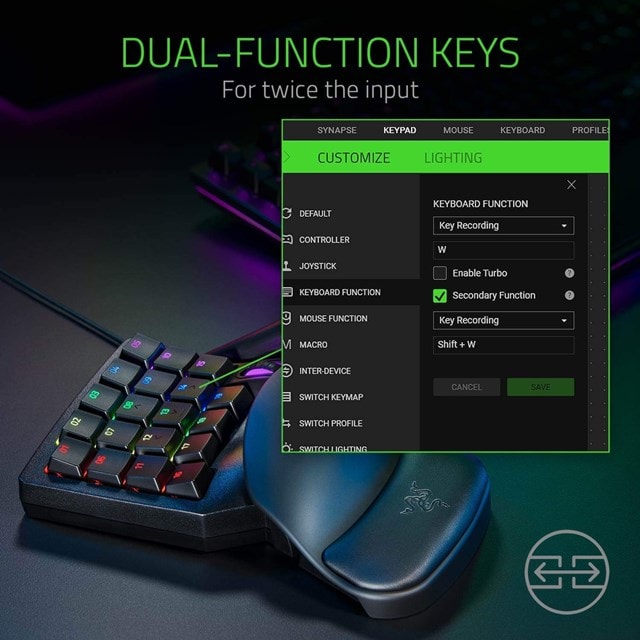 RAZER Tartarus V2 Gaming Keypad - Black - 8