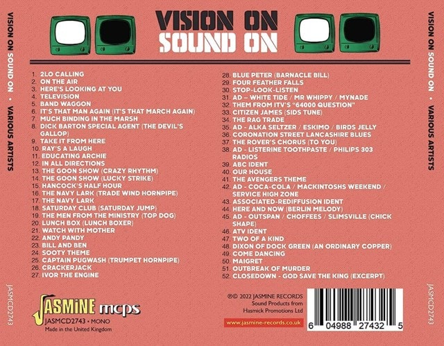 Vision On/Sound On: Themes and Rarities Celebrating the Centenary of UK Broadcasting - 1